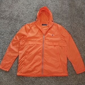 MENS RALPH LAUREN ORANGE WINDBREAKER